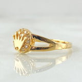 Anillo Corona 2.35gr / T5 1/2 / Oro Amarillo 18K ©