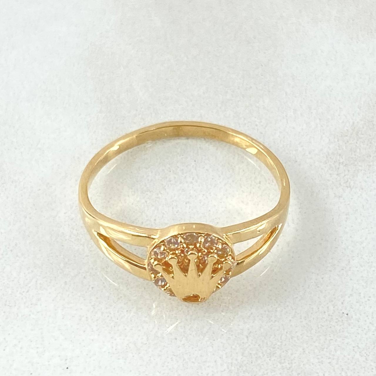 Anillo Corona 2.35gr / T5 1/2 / Oro Amarillo 18K ©