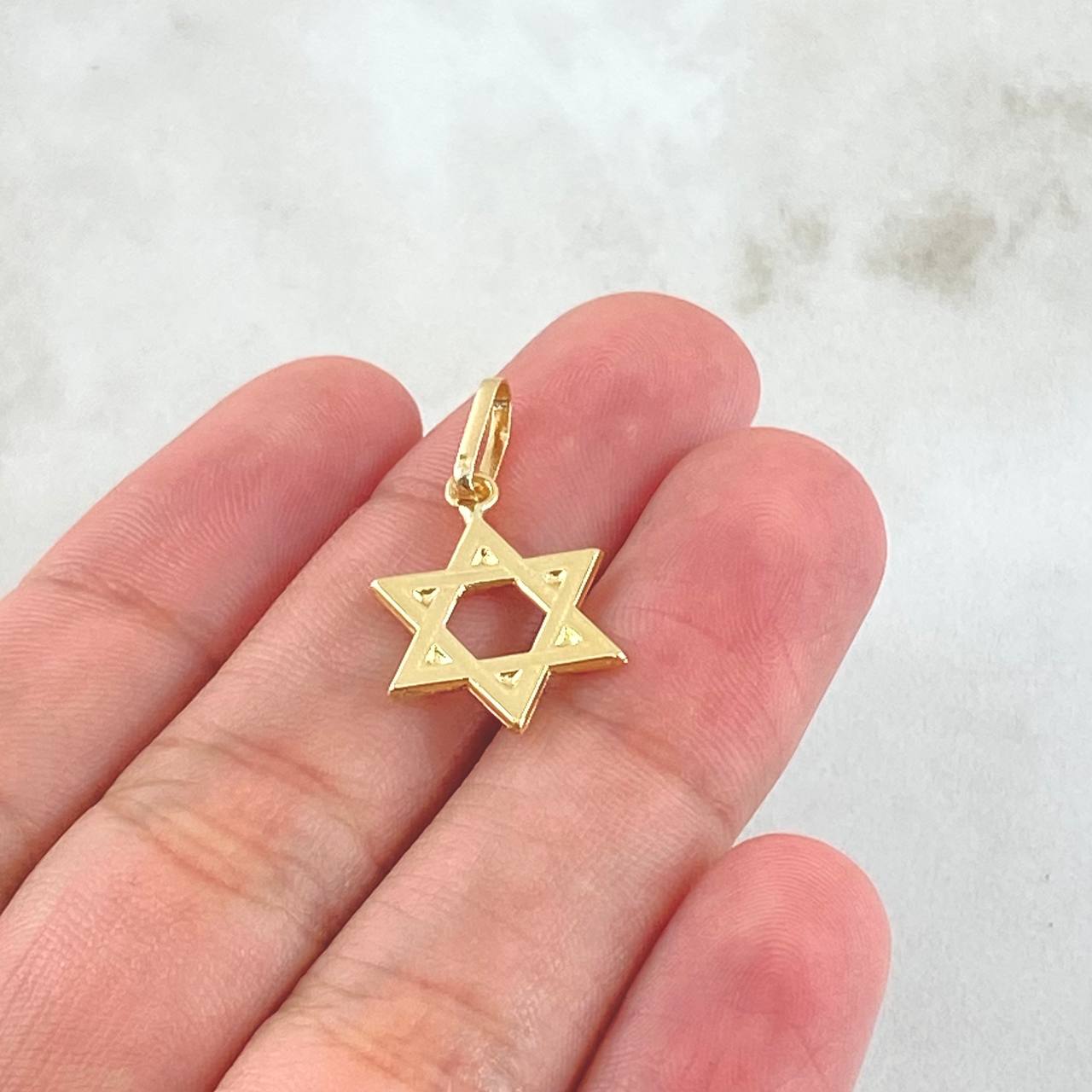Dije Estrella De David 1gr / 2.5cm / Oro Amarillo 18K