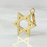 Dije Estrella De David 1gr / 2.5cm / Oro Amarillo 18K