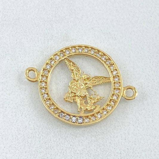 Herraje San Miguel Arcangel 1.7gr / 2.3cm / Oro Amarillo 18K
