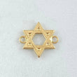 Herraje Estrella De David 0.9gr / 1.6cm / Oro Amarillo 18K