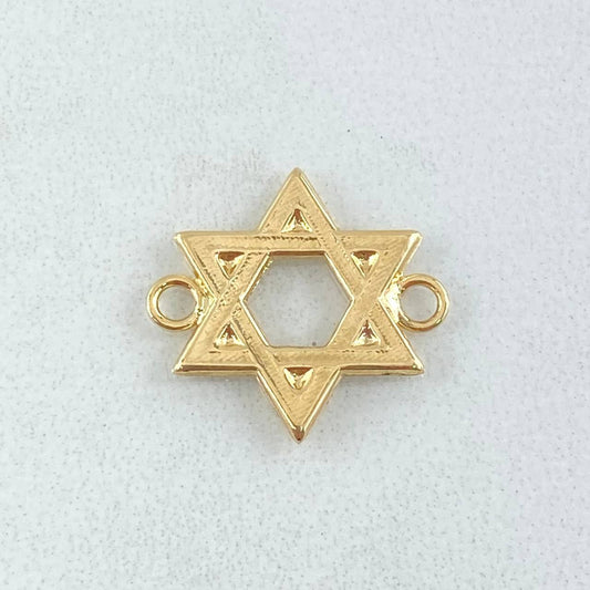 Herraje Estrella De David 0.9gr / 1.6cm / Oro Amarillo 18K