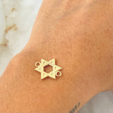 Herraje Estrella De David 0.9gr / 1.6cm / Oro Amarillo 18K
