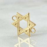 Herraje Estrella De David 0.9gr / 1.6cm / Oro Amarillo 18K
