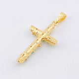 Dije Cruz Tronco Esmeraldas 2.1 Qts 5gr / 5.2cm / Oro Amarillo 18K ©