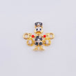 Herraje Pato Bolsa Dinero 1.4gr / 1.6cm / Oro Amarillo 18K *