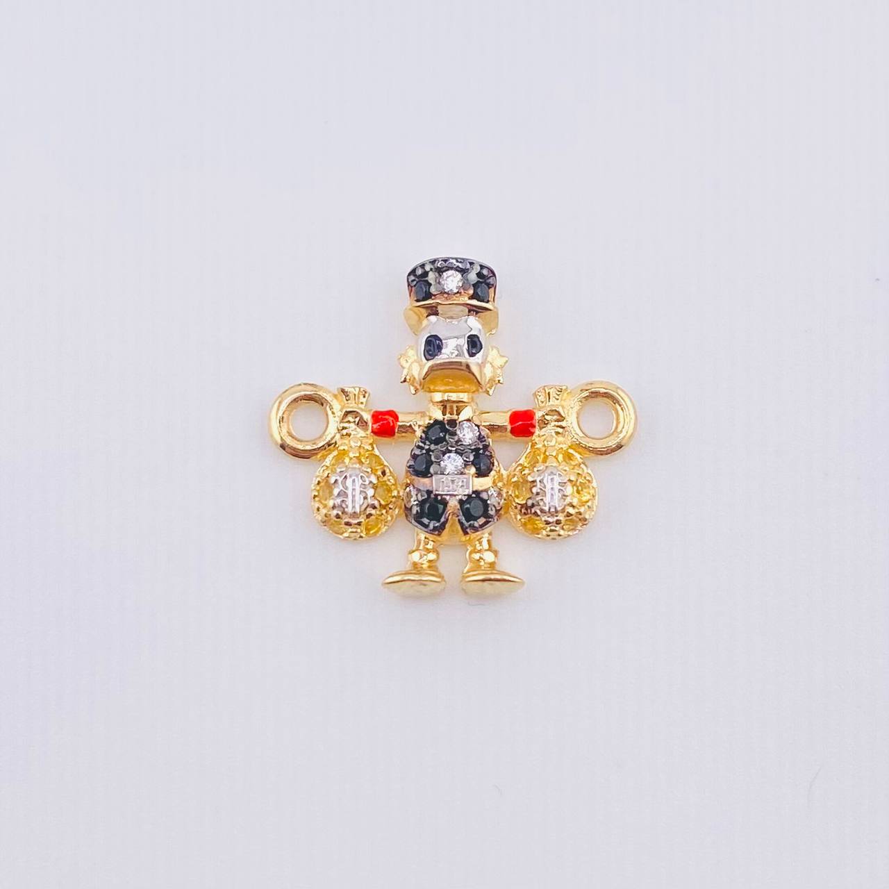 Herraje Pato Bolsa Dinero 1.5gr / 1.6cm / Oro Amarillo 18K *