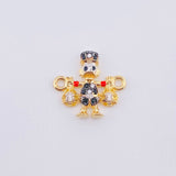 Herraje Pato Bolsa Dinero 1.4gr / 1.6cm / Oro Amarillo 18K *