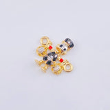 Herraje Pato Bolsa Dinero 1.4gr / 1.6cm / Oro Amarillo 18K *