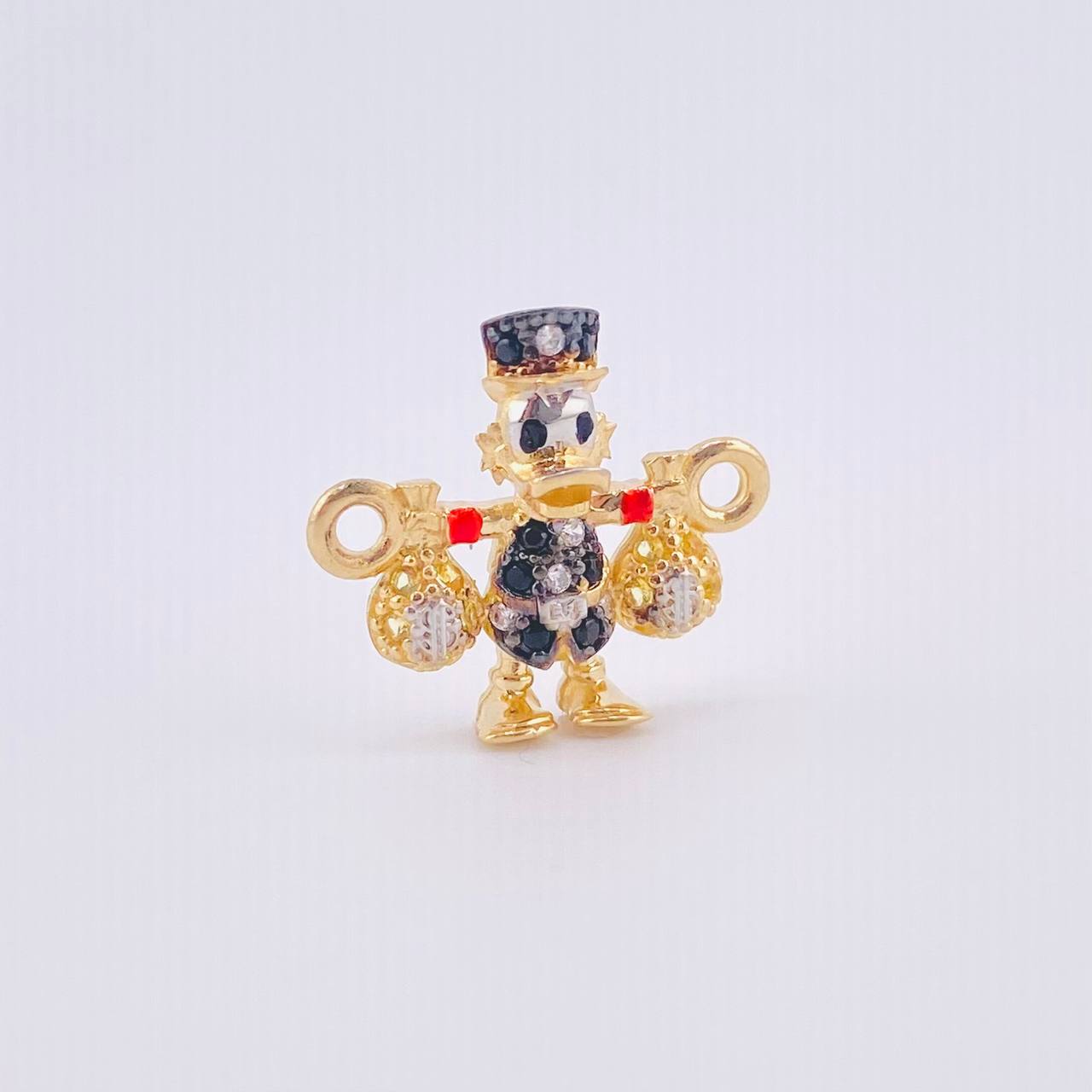 Herraje Pato Bolsa Dinero 1.4gr / 1.6cm / Oro Amarillo 18K *