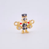 Herraje Pato Bolsa Dinero 1.4gr / 1.6cm / Oro Amarillo 18K *