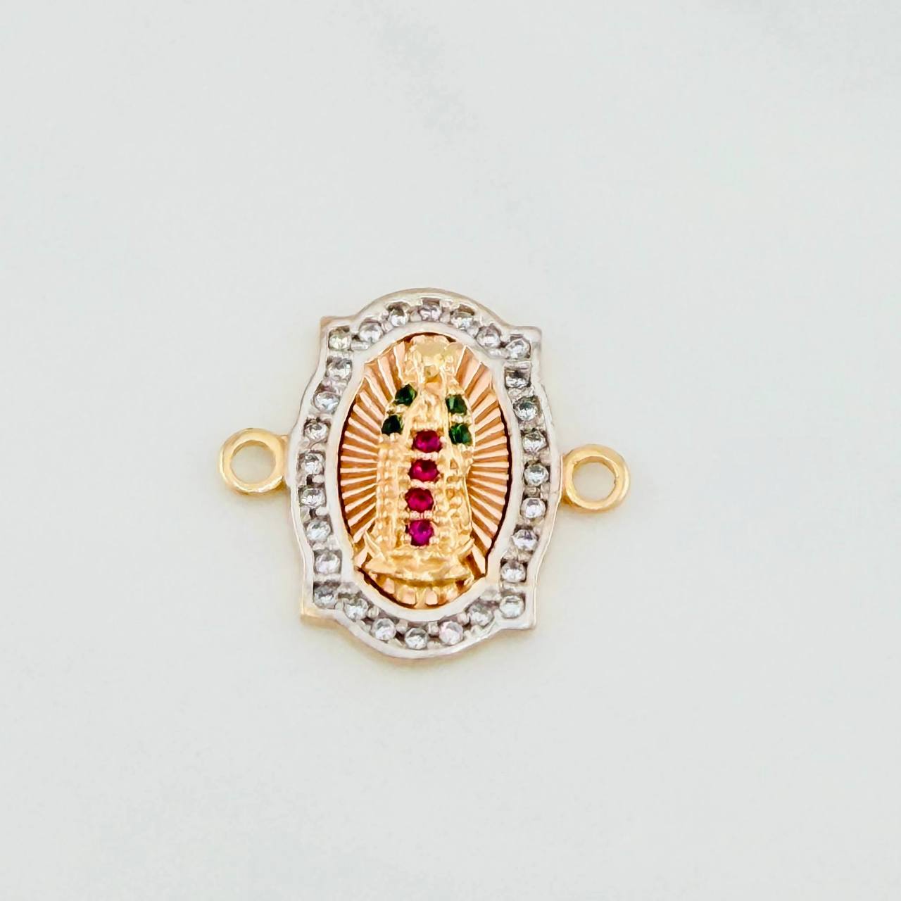 Herraje Virgen Guadalupe 1.95 g / 1.5 cm Tres Oros 18K