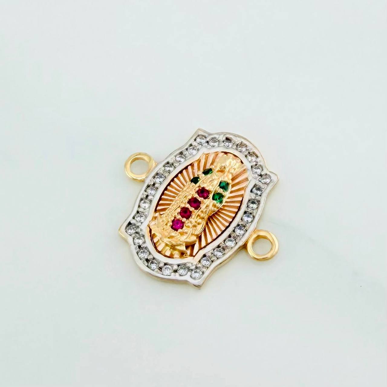 Herraje Virgen Guadalupe 1.95 g / 1.5 cm Tres Oros 18K