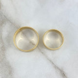 Fabricacion Bajo Pedido Anillo Argollas Lineales Matrimonio 10gr / Oro Amarillo 18K