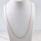 Cadena Aro Seguido 1.8gr / 45cm / 0.7mm Oro Rosa +3 18K &