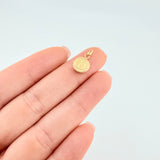 Dije Letra D Circulo 0.4 g / 1.5 cm Oro Amarillo 18K