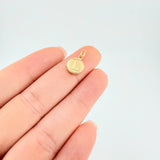 Dije Letra L Circulo 0.45 g / 1.5 cm Oro Amarillo 18K