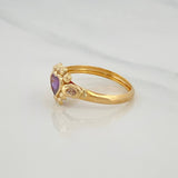 Anillo Corazon 1.65 g / T8 1/4 Oro Amarillo 18K