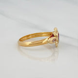Anillo Corazon 1.7 g / T8 1/2 Oro Amarillo 18K