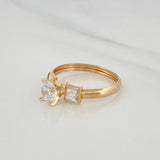 Anillo Solitario 1.45 g / T7 1/2 Oro Amarillo 18K