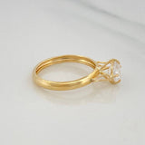 Anillo Solitario 1.3 g / T7 1/2 Oro Amarillo 18K