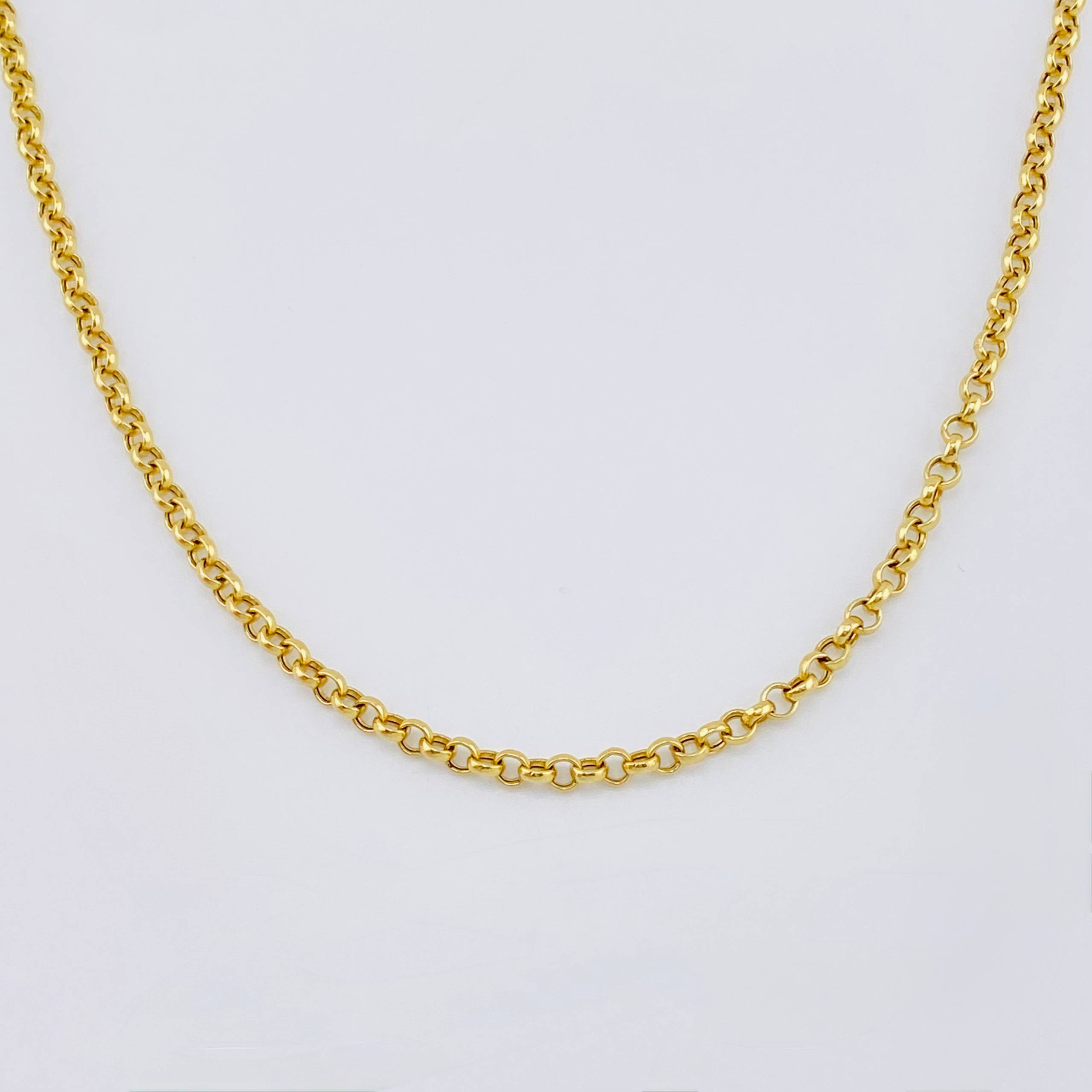 Cadena Roll On 10gr / 70.5cm / 3mm Oro Amarillo 18K