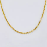 Cadena Roll On 10gr / 70.5cm / 3mm Oro Amarillo 18K