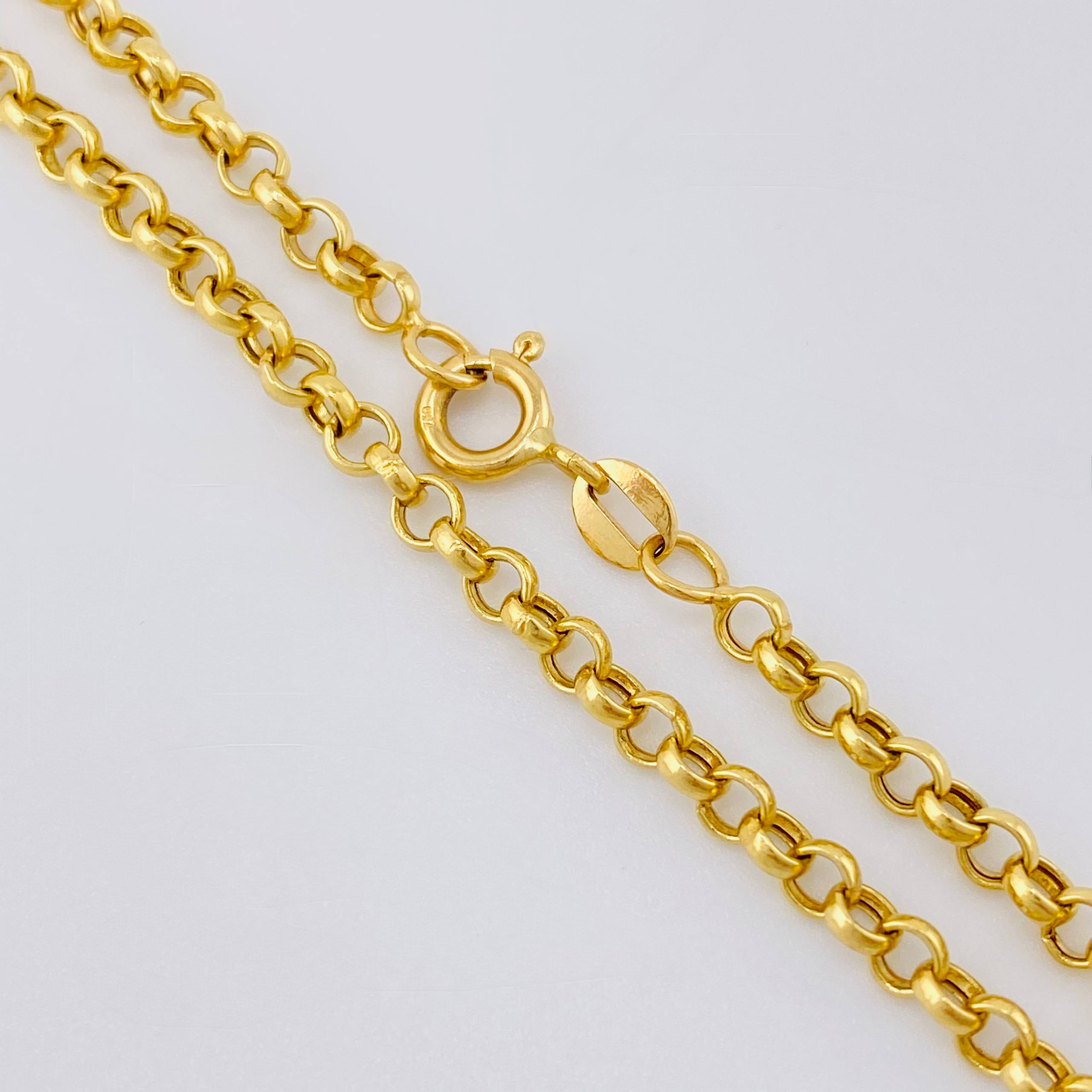 Cadena Roll On 10gr / 70.5cm / 3mm Oro Amarillo 18K
