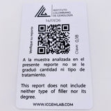 Dije Gato Esmeraldas 28pts 0.6gr / 1.5cm / Oro Amarillo 18K