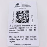 Dije Cubo Esmeralda 10 Pts 0.3 g / 1 cm Oro Amarillo 18K