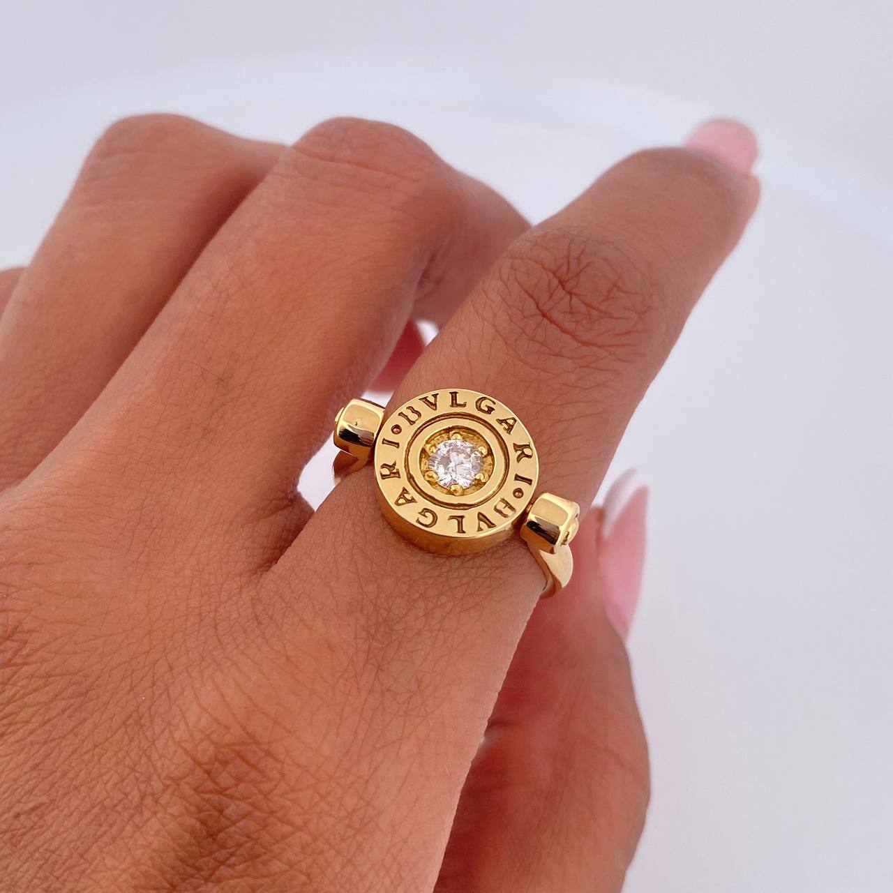 Anillo BV 6.9gr / T6 3/4 / Diamante 20pts Oro Amarillo (Joya) &