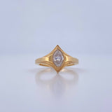 Anillo Solitario Ovalado 5gr / T6 / Diamante 60pts Oro Amarillo (Joya) &