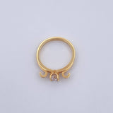 Anillo Solitario 2.55gr / T4 3/4 / Diamante 35pts Oro Amarillo (Joya) &