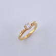 Anillo Solitario 2.55gr / T4 3/4 / Diamante 35pts Oro Amarillo (Joya) &