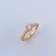 Anillo Beta 3.76gr / T4 3/4 / Diamante 28pts Oro Amarillo (Joya) &