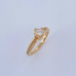 Anillo Solitario Halo 3.5gr / T5 1/4 / Diamante 35pts Oro Amarillo (Joya) &