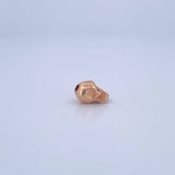 Herraje Calavera 2.7gr / 1cm / Esmeralda 6pts Oro Rosa 18K (Joya) &