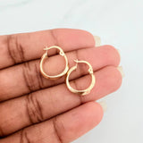 Candongas Vick 1.4gr / 1.8cm / Oro Amarillo 18K &