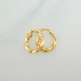 Candongas Kari 0.9gr / 1.5cm / Oro Amarillo 18K %