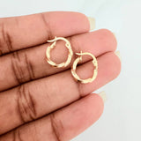 Candongas Kari 0.9gr / 1.5cm / Oro Amarillo 18K &