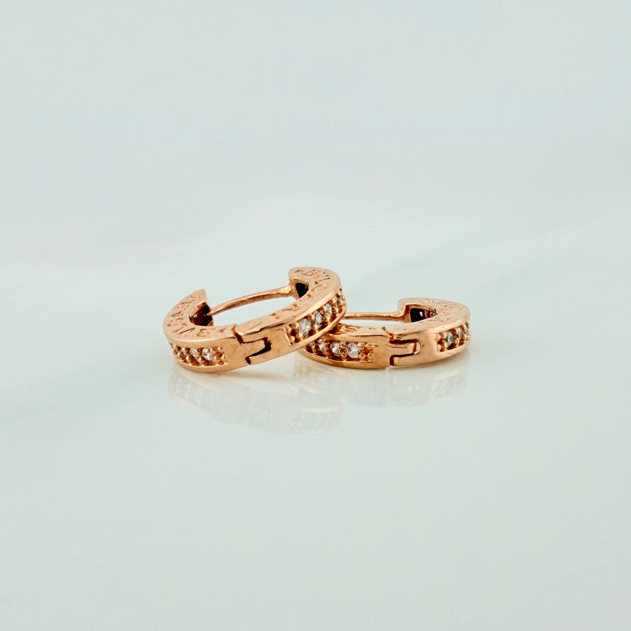 Candongas Linea BV 2.5gr / 1cm / Oro Rosa 18K %