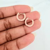 Candongas Linea BV 2.5gr / 1cm / Oro Rosa 18K %