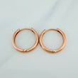 Candongas Aro Liso 2.95gr / 1.7cm / Oro Rosa 18K %