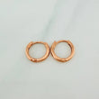 Candongas Aro Liso 1.6gr / 1.2cm / Oro Rosa 18K &