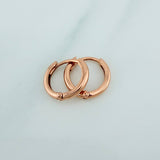 Candongas Aro Liso 1.6gr / 1.2cm / Oro Rosa 18K &