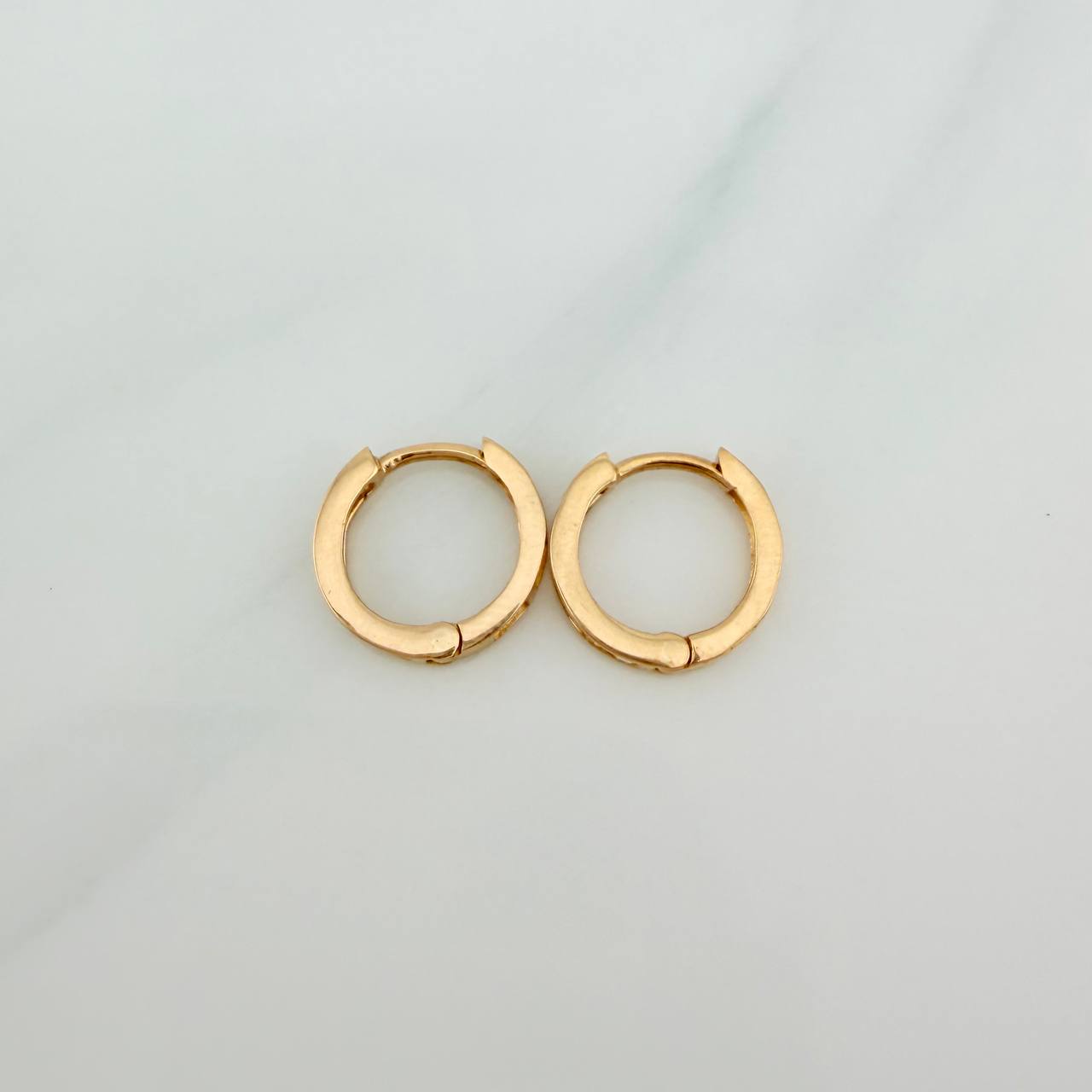 Candongas Carril 1.9gr / 1.2cm / Oro Amarillo 18K &