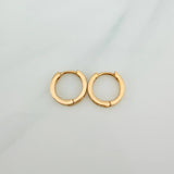 Candongas Carril 1.9gr / 1.2cm / Oro Amarillo 18K &