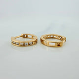Candongas Carril 1.65gr / 1cm / Oro Amarillo 18K &