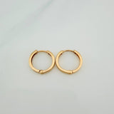 Candongas Carril 1.65gr / 1.3cm / Oro Amarillo 18K &